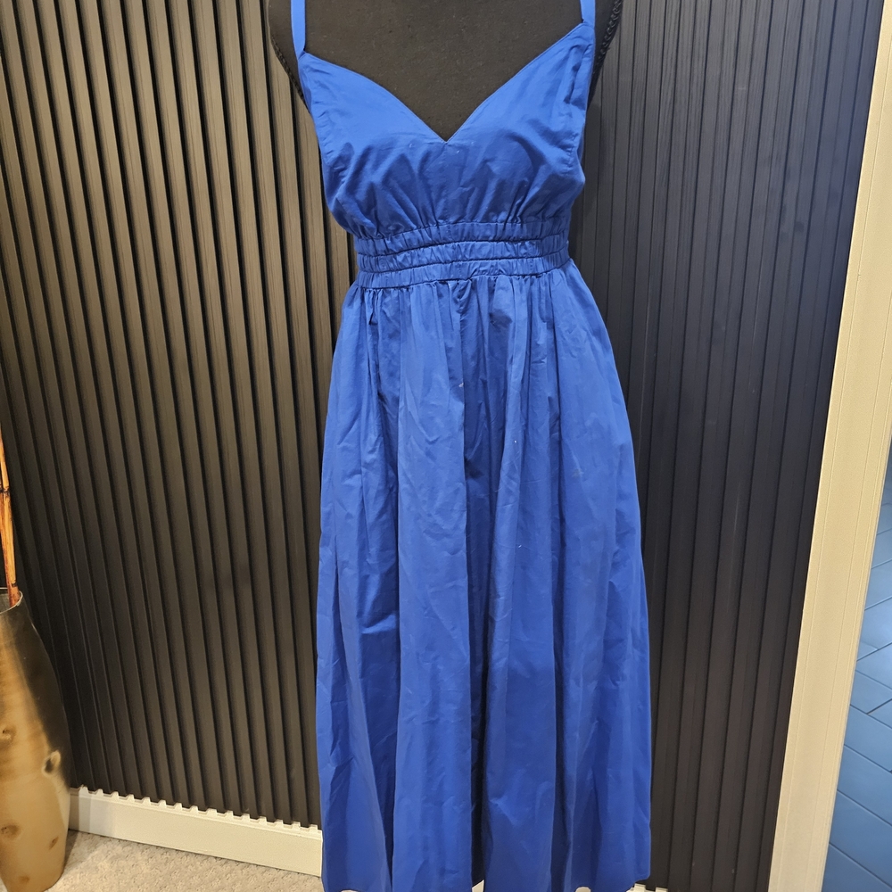 Old Navy Vibrant Blue Midi Dress